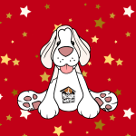 Christmas Weagle Gift Tags - set of 4