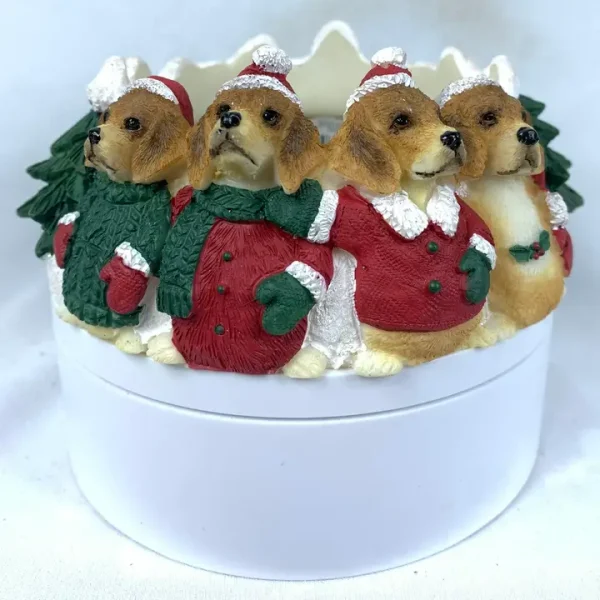 🎄 Festive Beagle Candle Surround/Topper - Beagle Welfare