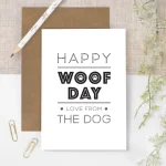 Happy Woof Day Birthday Card